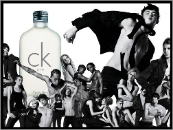 perfumy, Calvin Klein, one, ludzie, flakon